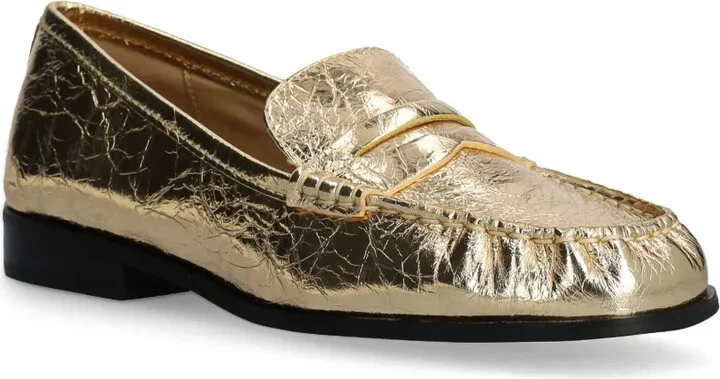Metallic-Leather Loafers - Image 2