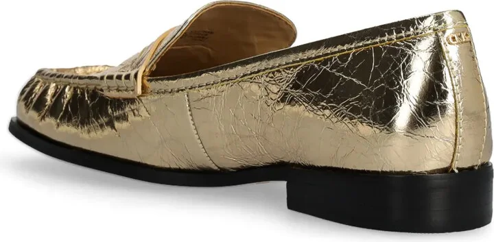 Metallic-Leather Loafers - Image 3