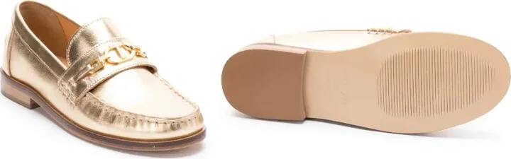 Metallic-Leather Loafers - Image 2