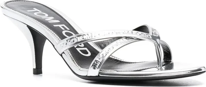 Metallic Leather Mules - Image 2