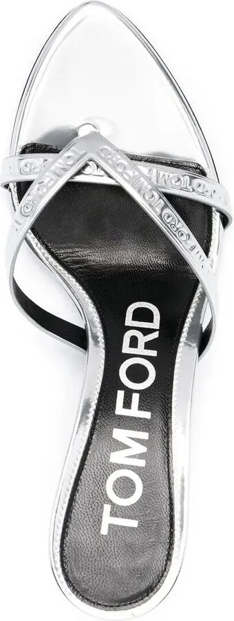 Metallic Leather Mules - Image 4