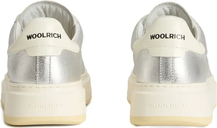 Metallic-Leather Platform Sneakers - Image 3
