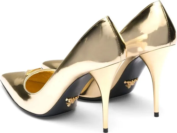 Metallic Leather Pumps - Image 3
