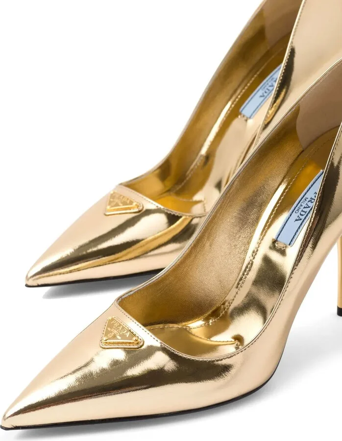 Metallic Leather Pumps - Image 4