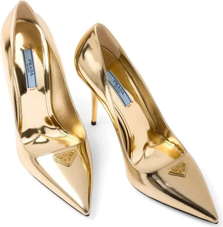Metallic Leather Pumps - Image 5