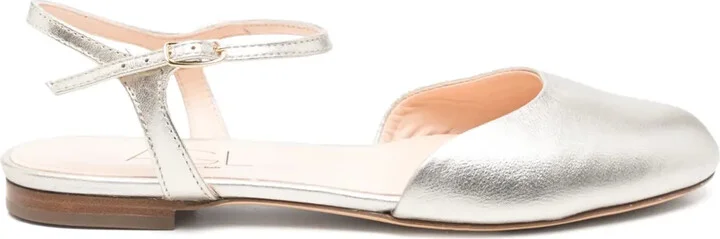 Metallic-Leather Pumps