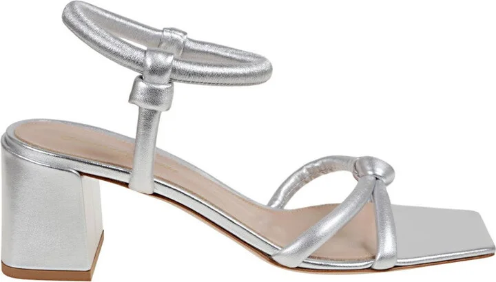 Metallic Leather Sandal