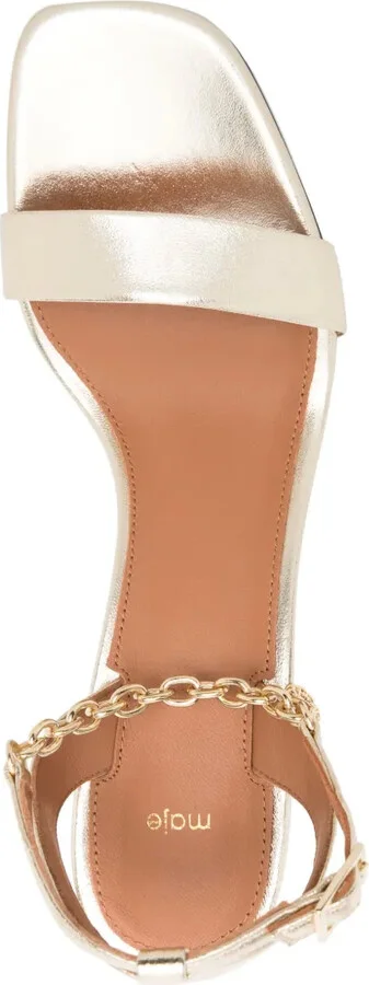 Metallic Leather Sandals - Image 4