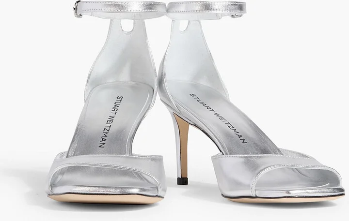 Metallic leather sandals - Image 2