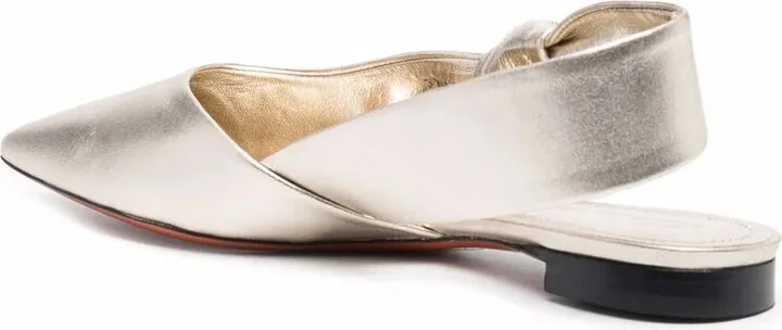 Metallic Leather Sandals - Image 3