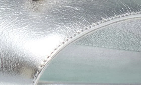 Metallic Leather Slide Sandal - Image 7
