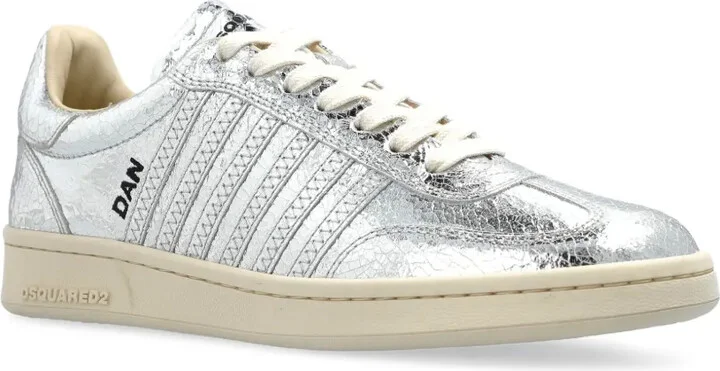 Metallic-Leather Sneakers - Image 2