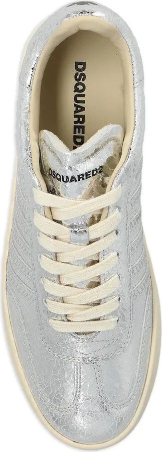 Metallic-Leather Sneakers - Image 4