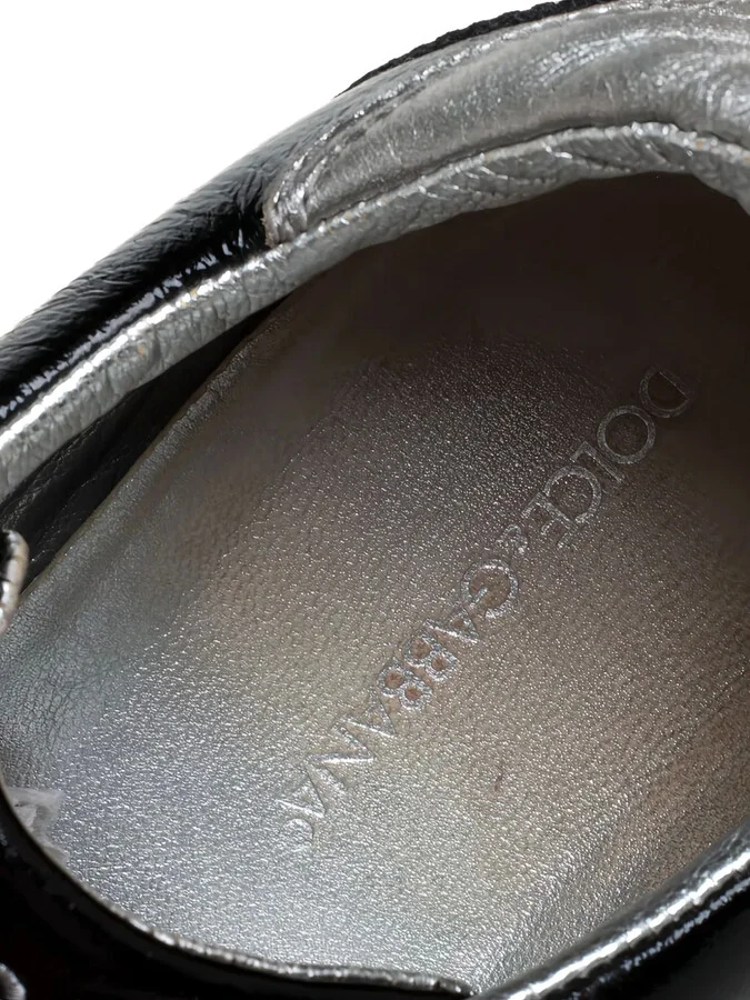 Metallic Leather Sneakers - Image 5