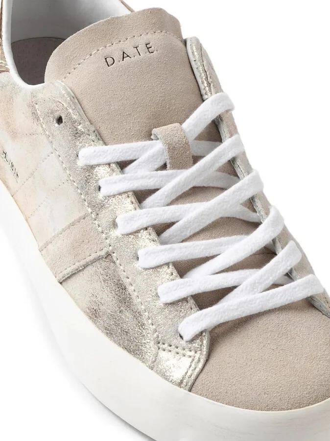 Metallic Leather Sneakers - Image 3