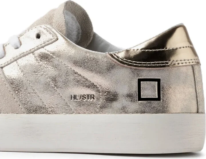 Metallic Leather Sneakers - Image 4