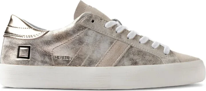 Metallic Leather Sneakers