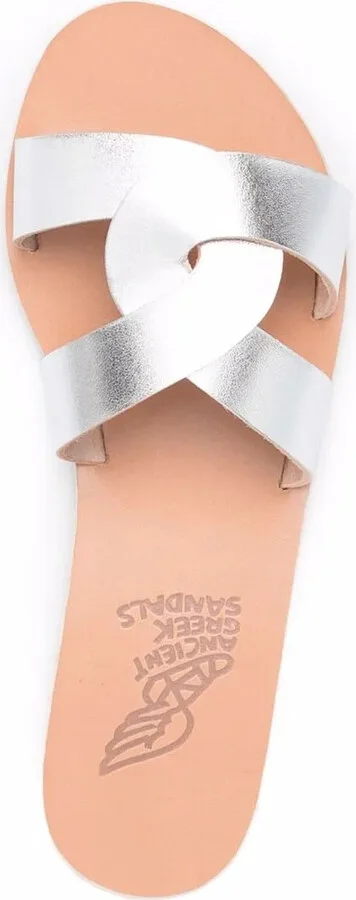 Metallic Leather-Strap Sandals - Image 4
