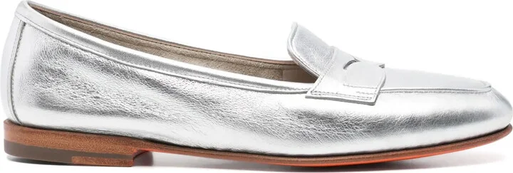 Metallic Loafers