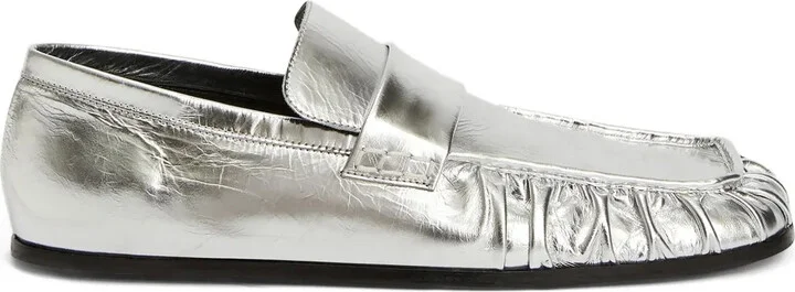 Metallic Loafers