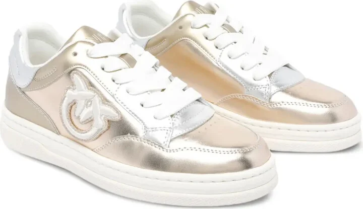 Metallic Logo-Detail Sneakers - Image 2