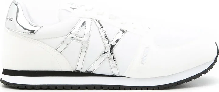 Metallic-Logo Low-Top Sneakers