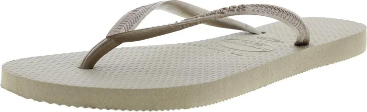 Metallic Man Made Flip-Flops