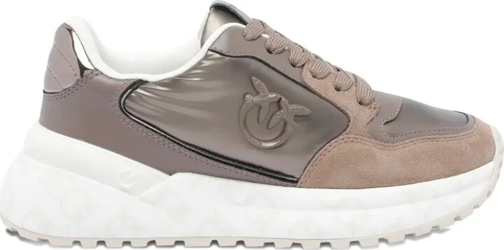 Metallic-Panel Chunky-Sole Sneakers