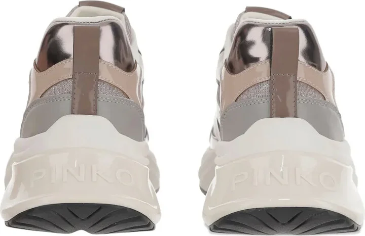Metallic-Panel Lace-Up Sneakers - Image 3
