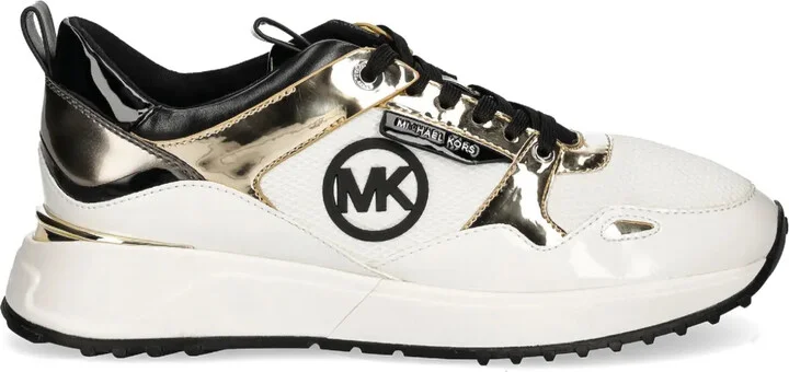 Metallic-Panel Sneakers