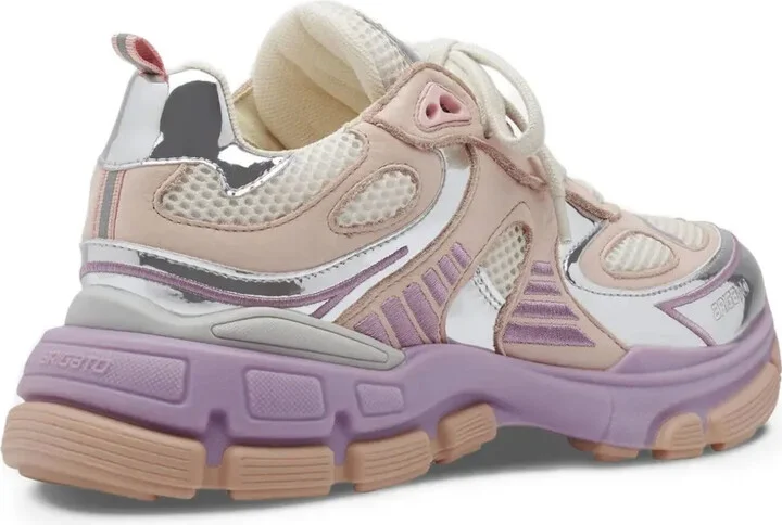 Metallic Panelled Mesh Trainers - Image 4