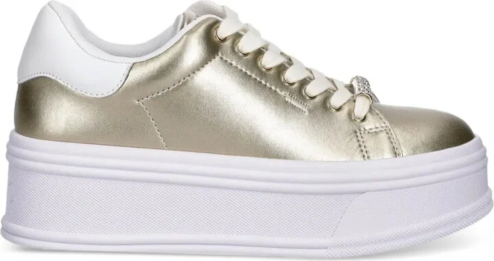 Metallic Platform Sneakers