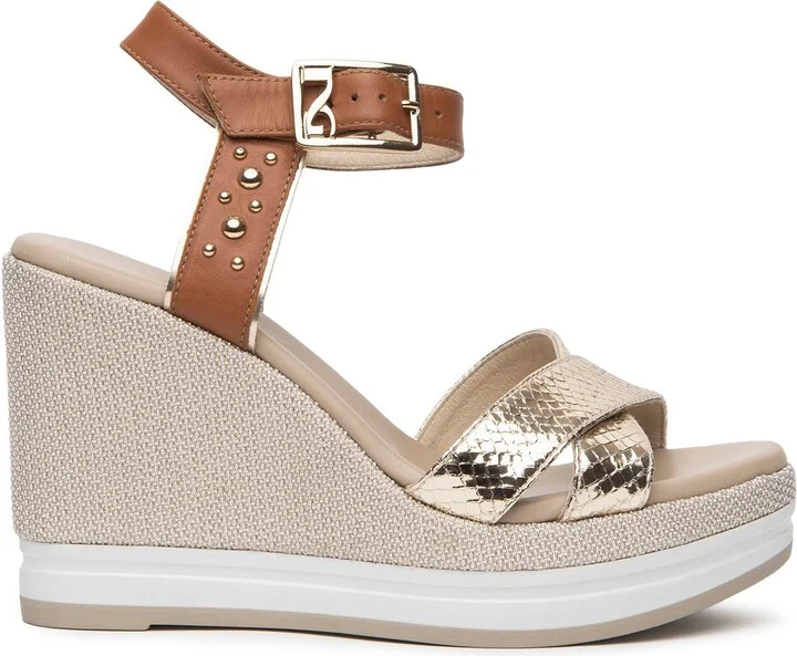 Metallic Platform Wedge Sandal - Image 3