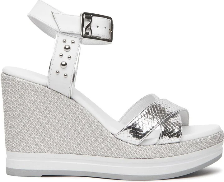Metallic Platform Wedge Sandal - Image 7