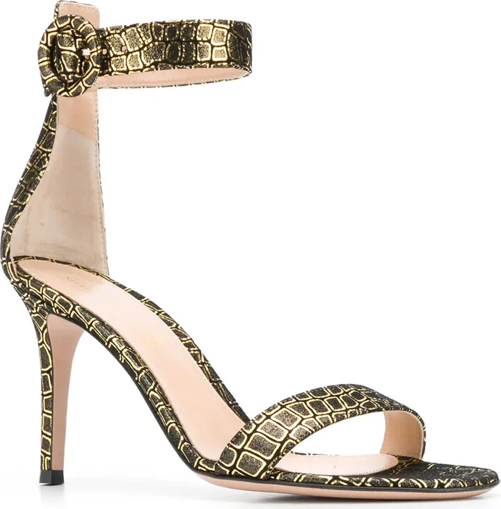 Metallic Print Sandals - Image 2