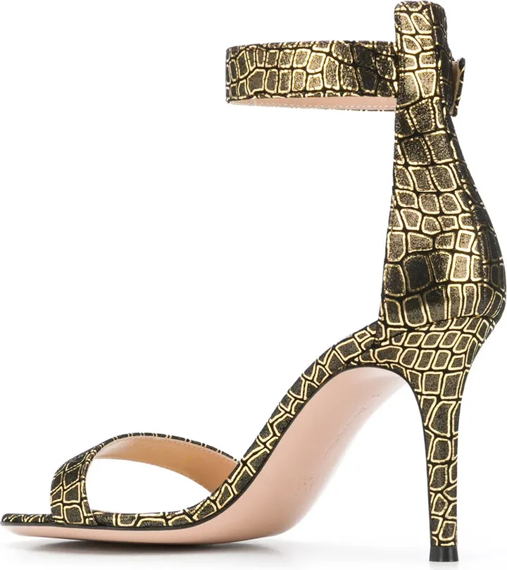 Metallic Print Sandals - Image 3