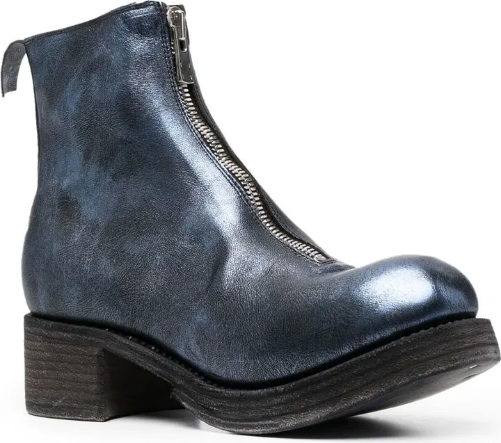 Metallic-Sheen Leather Boots - Image 2