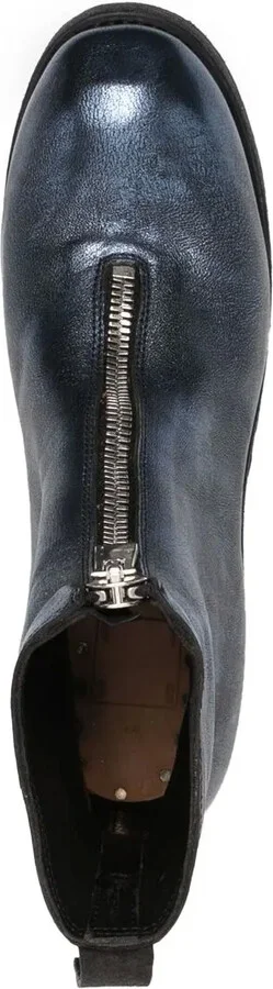 Metallic-Sheen Leather Boots - Image 4