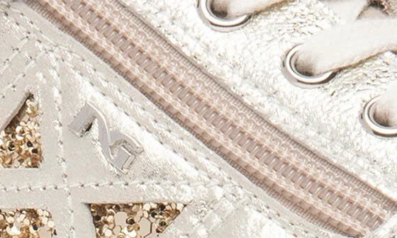 Metallic Side Zip Platform Sneaker - Image 6