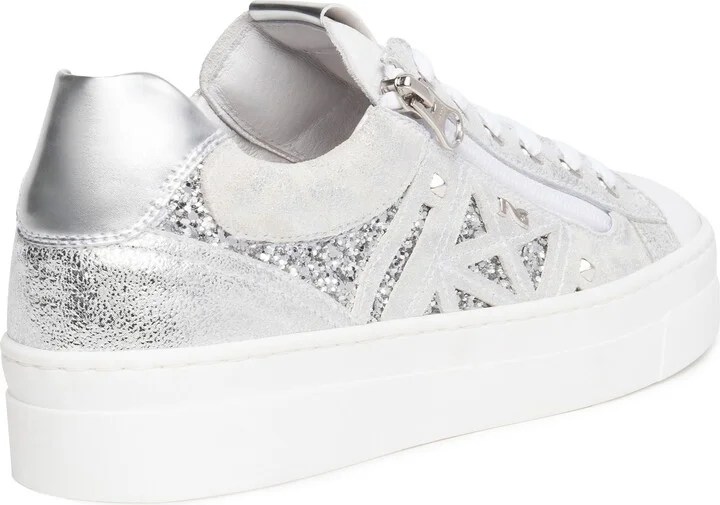 Metallic Side Zip Platform Sneaker - Image 7