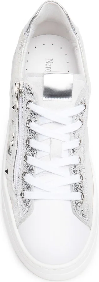Metallic Side Zip Platform Sneaker - Image 9