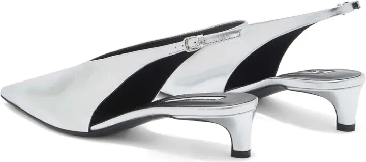 Metallic Slingback Pumps - Image 3