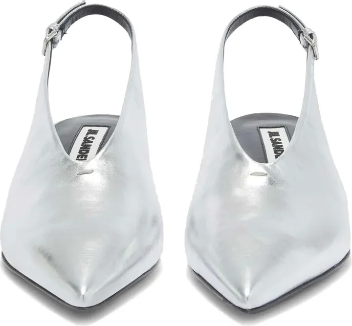 Metallic Slingback Pumps - Image 4