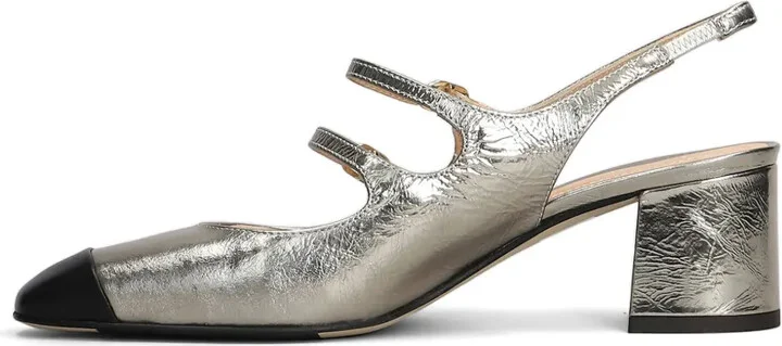 Metallic Slingback Pumps - Image 4
