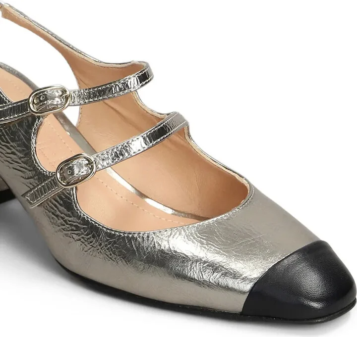 Metallic Slingback Pumps - Image 5