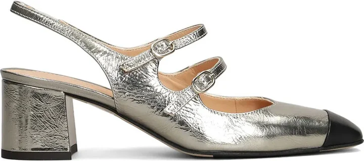 Metallic Slingback Pumps