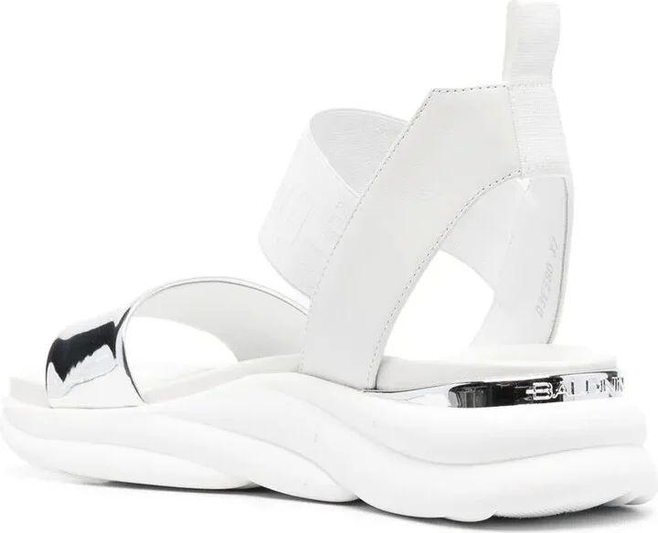 Metallic-Strap Detail Sandals - Image 3