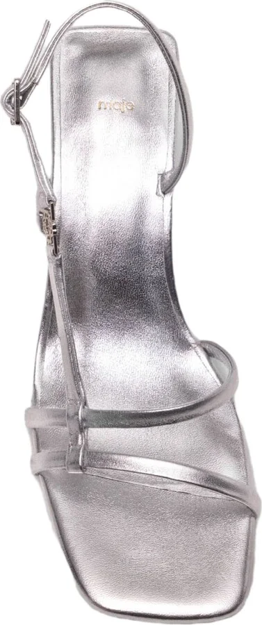 Metallic strappy heeled sandals - Image 3
