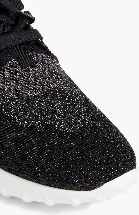 Metallic stretch-knit sneakers - Image 4