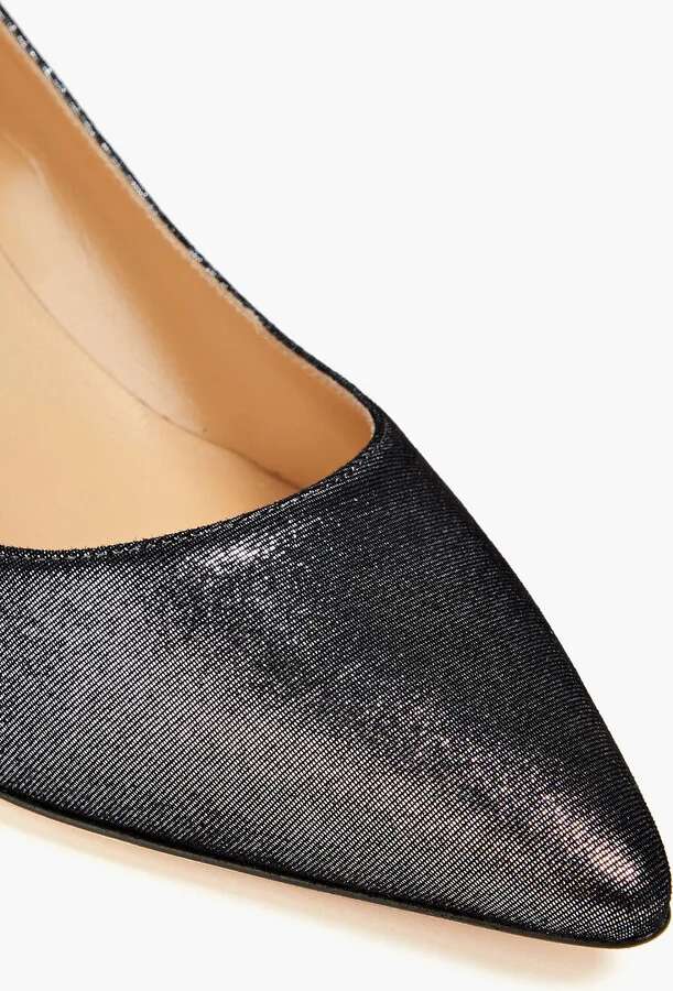 Metallic suede pumps - Image 4